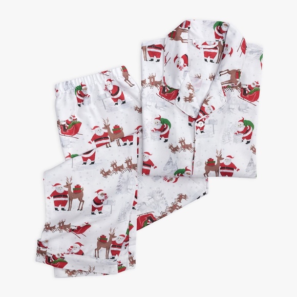 Heritage Santa Flannel Pajama Set - PBK - Picture 4 of 9